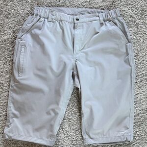 Baleaf Light Gray Athletic Shorts with Elastic Waist